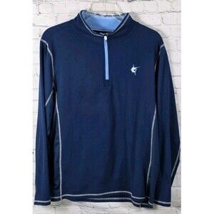 White Water Men’s XL Blue Montauk Performance 1/4 Zip Pullover